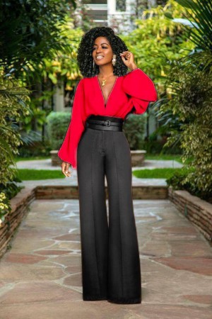 211437 black Pants suit