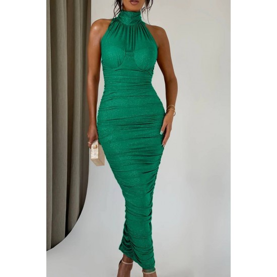 211447 GREEN Evening dress