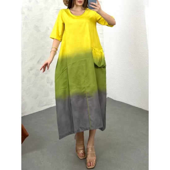 211449 patterned DRESS