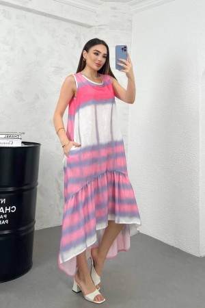 211456 TOPTAN DESENLİ ELBİSE