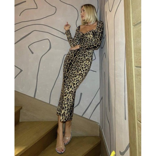 211510 leopard DRESS