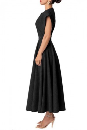 211556 TOPTAN SİYAH ELBİSE