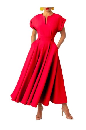 211558 red DRESS