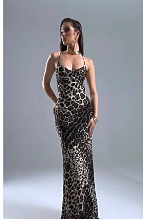 211560 TOPTAN DESENLİ ELBİSE