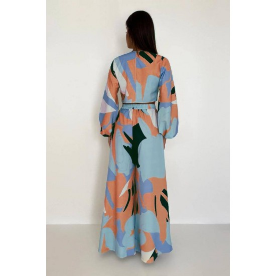211575 patterned Pants suit