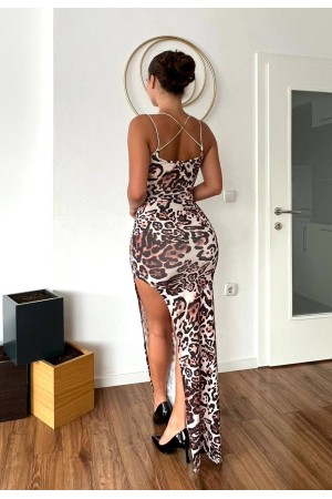 211581 TOPTAN DESENLİ ELBİSE