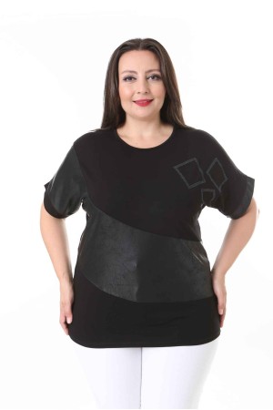211711 TOPTAN SİYAH BLUZ