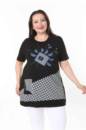 211712 TOPTAN SİYAH BLUZ