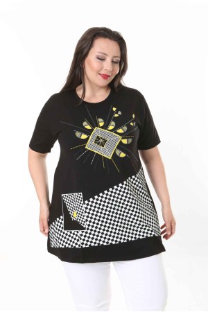 211714 TOPTAN SİYAH BLUZ