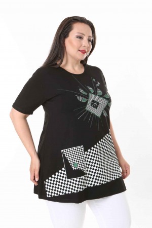 211715 TOPTAN SİYAH BLUZ