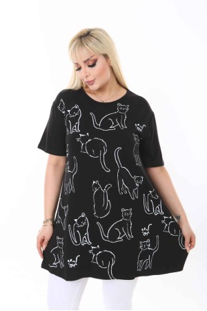 211736 TOPTAN SİYAH BLUZ