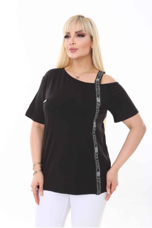 211738 TOPTAN SİYAH BLUZ