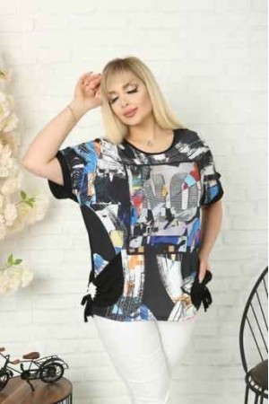 211751 TOPTAN SİYAH BLUZ