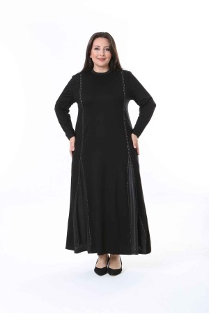 211766 TOPTAN SİYAH ELBİSE