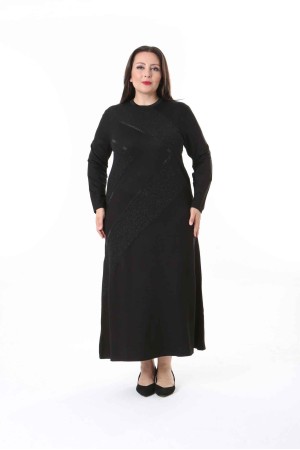 211768 TOPTAN SİYAH ELBİSE