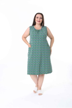 211772 TOPTAN DESENLİ ELBİSE