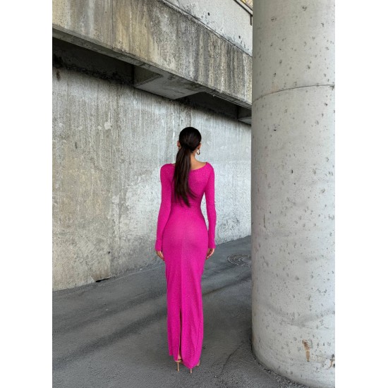 212109 fuchsia Evening dress