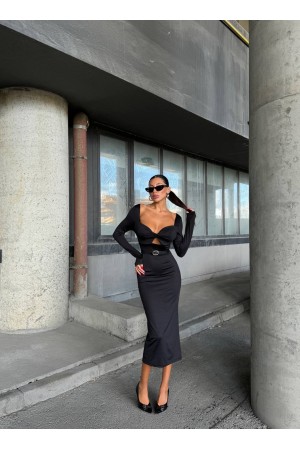 212124 TOPTAN SİYAH ABİYE