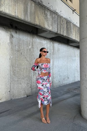 212125 patterned Skirt