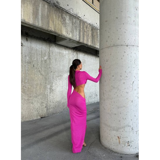 212129 fuchsia Evening dress