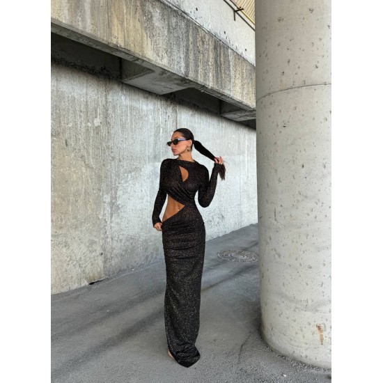 212130 black Evening dress