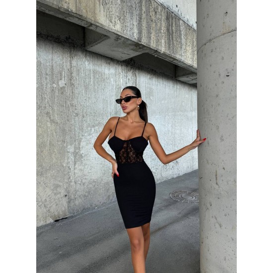 212131 black Evening dress