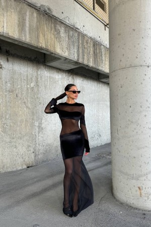 212132 black Evening dress