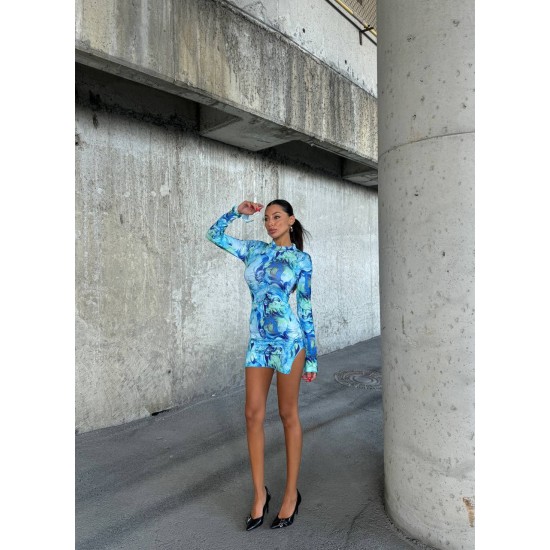 212133 patterned DRESS