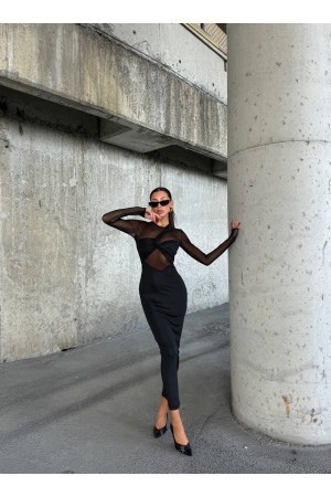 212137 TOPTAN SİYAH ABİYE