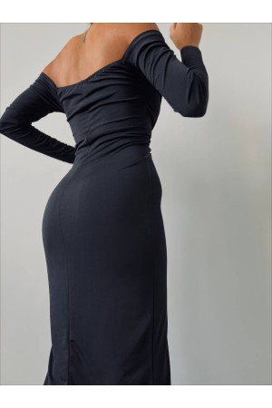 212142 TOPTAN SİYAH ABİYE