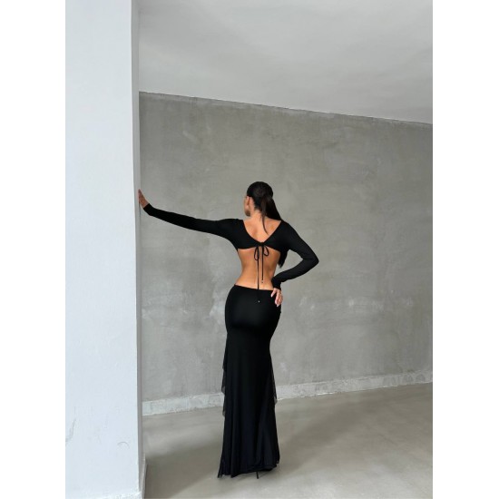 212146 black Evening dress