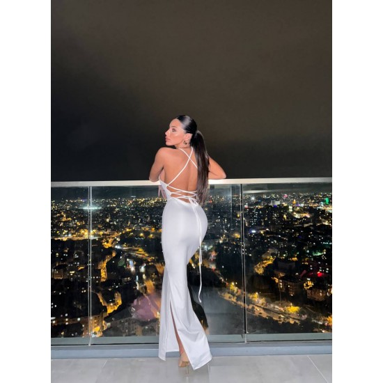 212148 white Evening dress