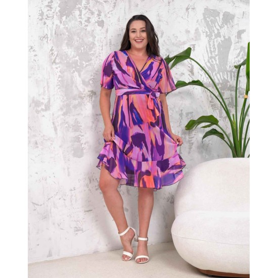 212161 patterned DRESS