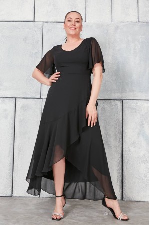 212181 TOPTAN SİYAH ELBİSE