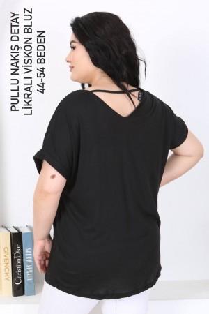 212231 TOPTAN SİYAH BLUZ