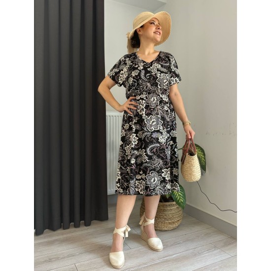 212235 patterned DRESS