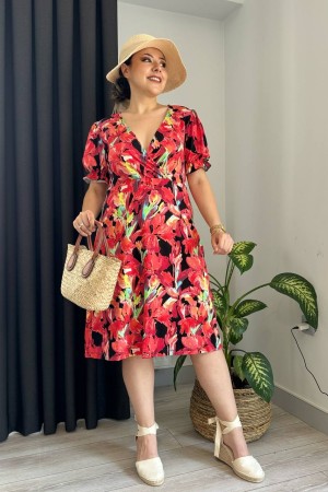 212236 patterned DRESS