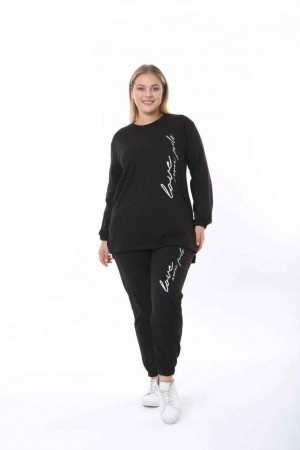 212271 TOPTAN SİYAH EŞOFMAN TAKIM