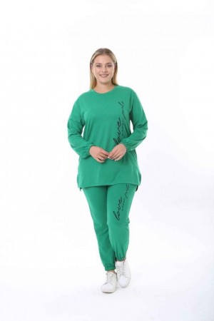 212272 TOPTAN YEŞİL EŞOFMAN TAKIM