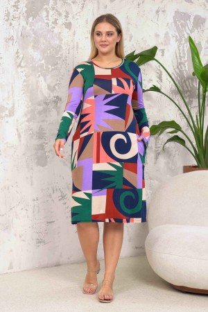 212283 patterned DRESS