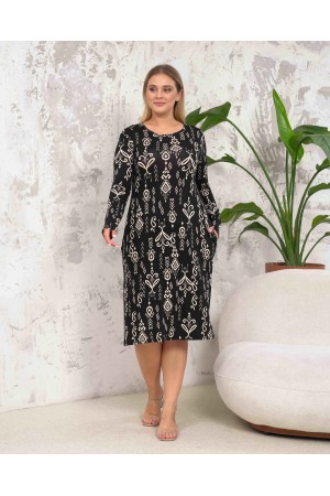 212286 TOPTAN DESENLİ ELBİSE