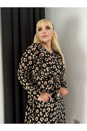 212301 TOPTAN DESENLİ ELBİSE