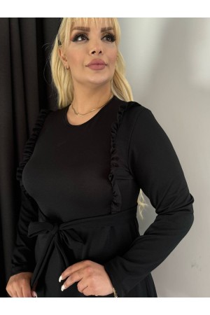 212302 TOPTAN SİYAH ELBİSE