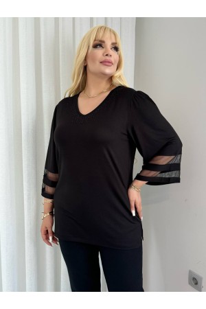 212304 TOPTAN SİYAH BLUZ