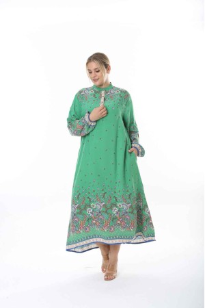 212319 TOPTAN DESENLİ ELBİSE