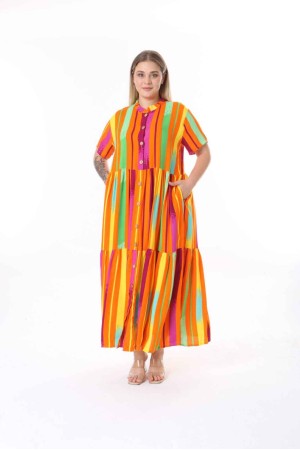 212345 TOPTAN DESENLİ ELBİSE