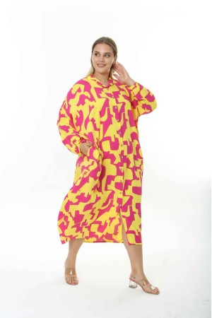 212349 TOPTAN DESENLİ ELBİSE