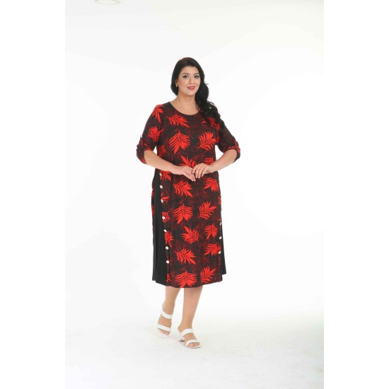 212356 patterned DRESS