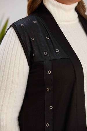 212439 black WAISTCOAT