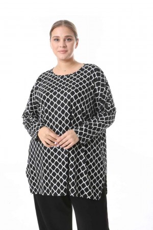 212455 TOPTAN DESENLİ BLUZ